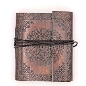 Dooney & Bourke Vintage Brown Leather Notebook Scrapbook Journal Book D&B Rare